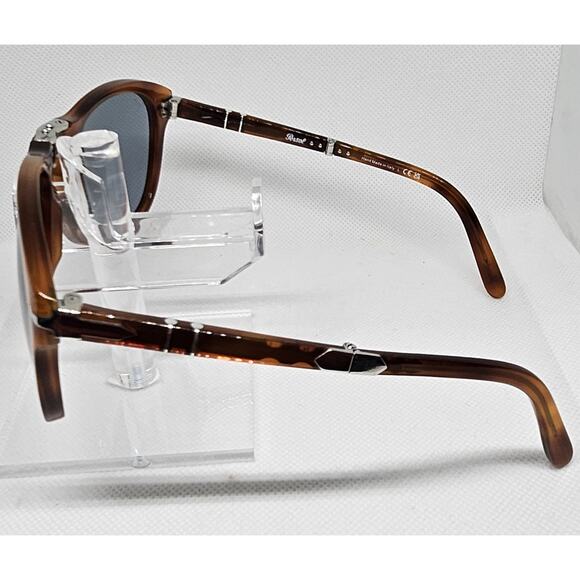 Persol 714SM Steve McQueen 096/56 Folding Sunglasses Blue Lens 54mm Italy - Picture 8 of 16